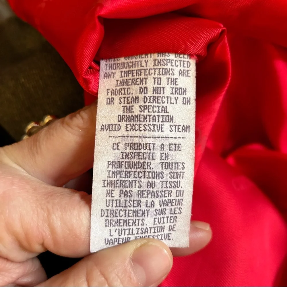 Criscione GrayWool/Velvet Vest Size Small Vintage 1980’s - Picture 5 of 6